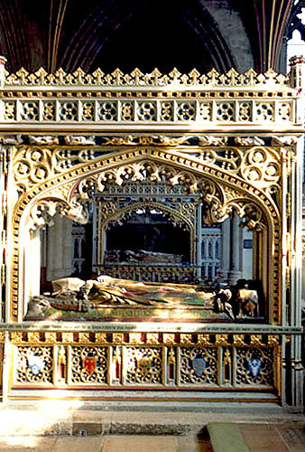 Tomb of Walter Bronescombe, Bishop of Exeter 1257-1280, Lady Chapel, Exeter Cathedral, Devon, England