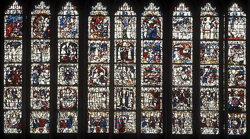 The Apocalypse, Book of Revelations, 1405-1408, Great East window, York Minster, Yorkshire, England