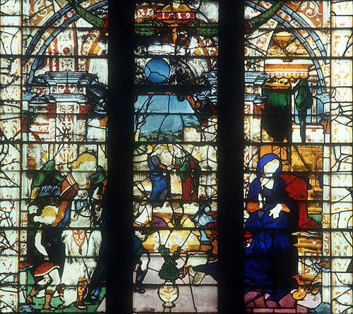 Annunciation and Visitation, sixteenth century, Lichfield Cathedral, Staffordshire, England