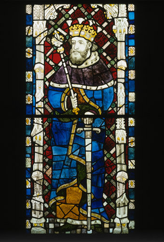 King Stephen Great West window Canterbury late 14th century