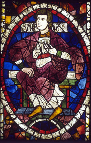 Salathiel Great West Window Canterbury Cathedral 1190, Canterbury, Kent, England