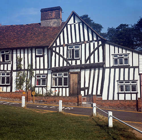 Half-timbered house dating from fifteenth to sixteenth century, Finchingfield,  Essex, England