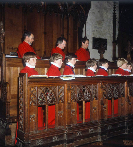 The Choir in St Albans Abbey, St Albans, England