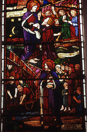Christ & Peter on the waterChrist calling fishermen Christ Church Cathedral Oxford 1875