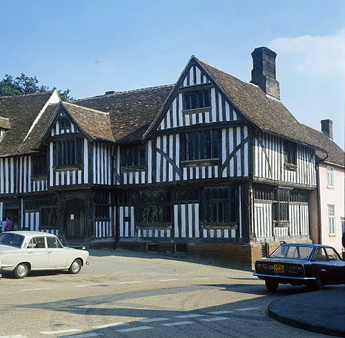 Guildhall of Corpus Christi, sixteenth century timber-framed building, Lavenham, Suffolk, England