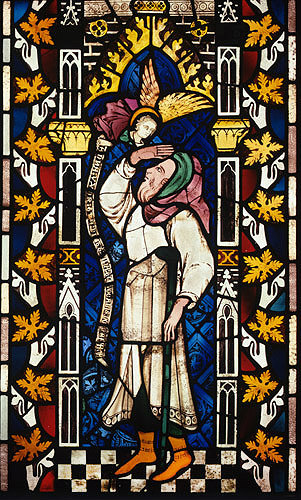 Abraham, East Window, fourteenth century, Exeter Cathedral, Devon, England