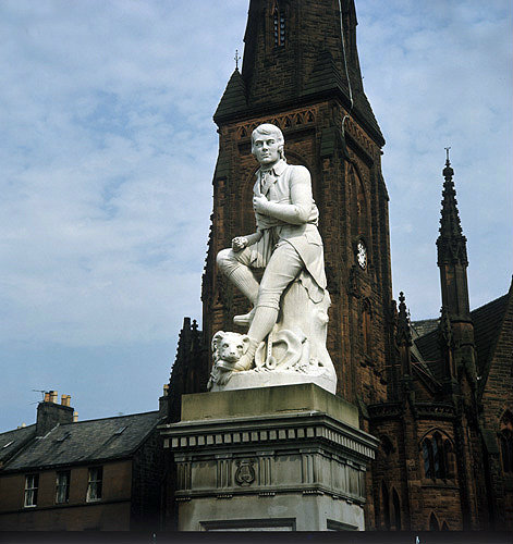 Robbie Burns, statue, Dumfries, Scotland
