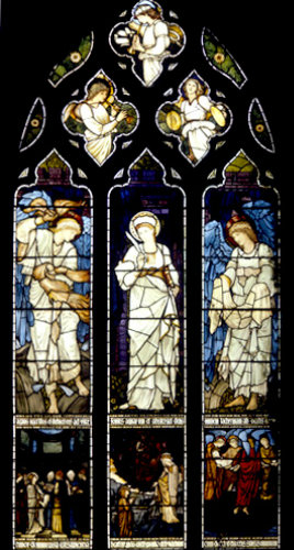 Saint Catherine window, Edward Burne-Jones, 1876, Christchurch Cathedral, Oxford, England