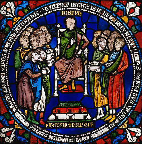 Joseph and his Brethren, panel 29, thirteenth century, Poor Man