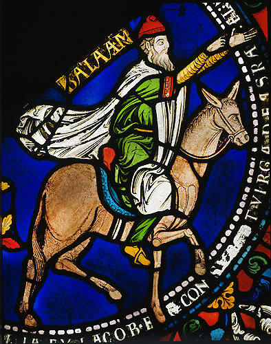 Balaam and the ass, panel 37, thirteenth century, Poor Man