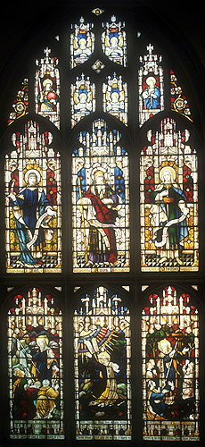 Window 25, twentieth century, St Edmundsbury Cathedral,  Bury St Edmunds, Suffolk, England