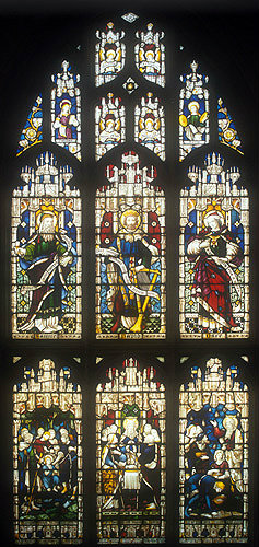 Window 26, twentieth century, north aisle,  St Edmundsbury Cathedral, Bury St Edmunds, Suffolk, England