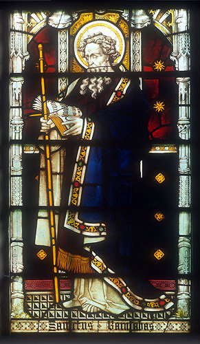 St Barnabas, window 7, nineteenth century, St Edmundsbury Cathedral, Bury St Edmunds, Suffolk, England