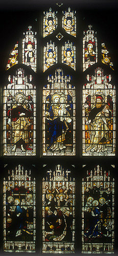 Window 4, nineteenth century, south aisle, St Edmundsbury Cathedral, Bury St Edmunds, Suffolk, England