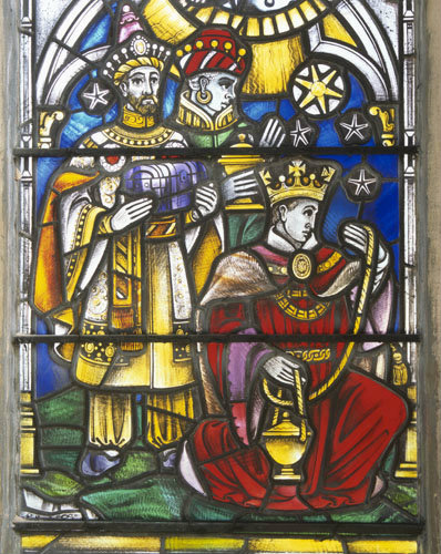 The Magi, east window, Lady Chapel, Exeter Cathedral, Exeter, England