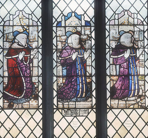 Three Judges, Sir William Howard Chief Justice of England and Richard Pigot, centre, fifteenth century, Holy Trinity, Long Melford, Suffolk