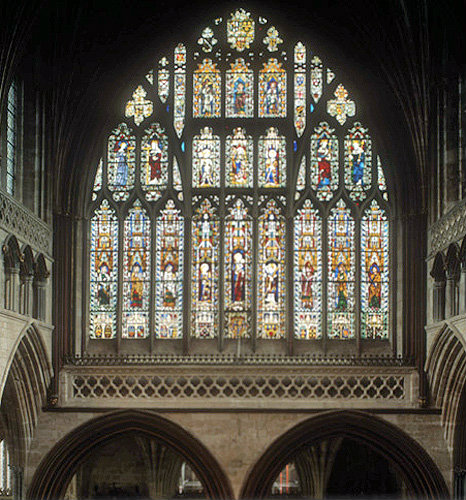 Great East Window, fourteenth century, Exeter Cathedral, Devon, England
