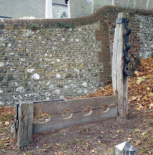 Stocks and whipping post, South Harting, Sussex, England