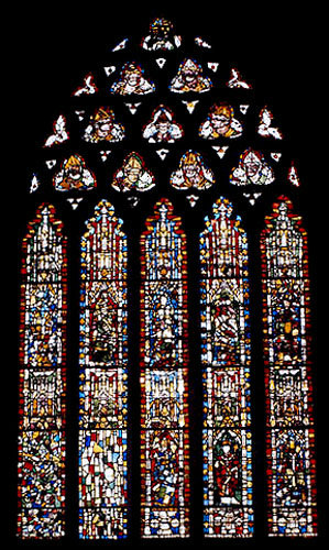 Window no.43, Wells Cathedral, Somerset, England