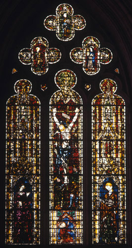 York Minster, the Thomas de Beneston Window 14th century stained glass