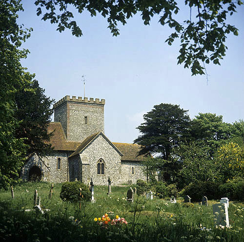 All Saints Church, twelfth century, East Dean, Sussex, England