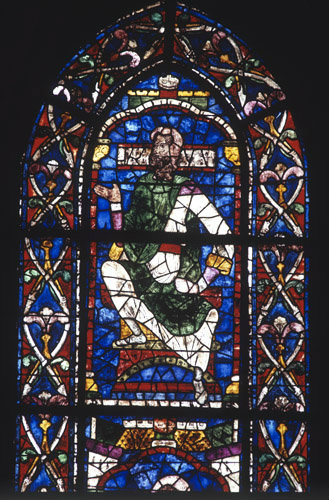 Canterbury Cathedral, one of the Prophets, North East Transept, 12th century  stained glass