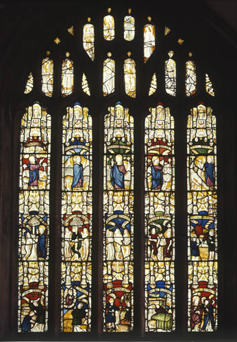 Creation window, sixteenth century, Church of St Neot, Cornwall, England