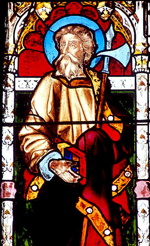 St Jude, apostle, nineteenth century, Magdalen College Chapel, Oxford, England