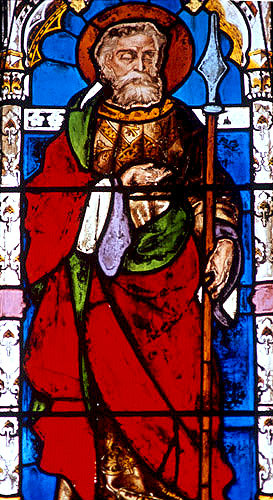 St Thomas, apostle, nineteenth centy, Magdalen College Chapel, Oxford, England