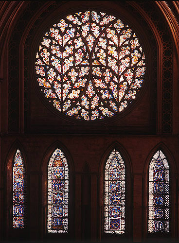 Rose window known as the Bishop