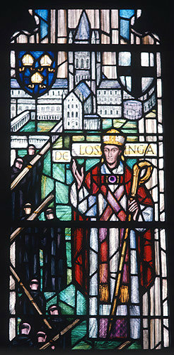 St Losinga, died 1119, first bishop of Norwich, building the cathedral, Norwich Cathedral, Norfolk, England
