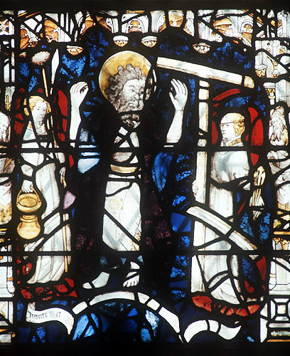 The Judge, Book of Revelations, 1405-1408 Great East window, York Minster, Yorkshire, England