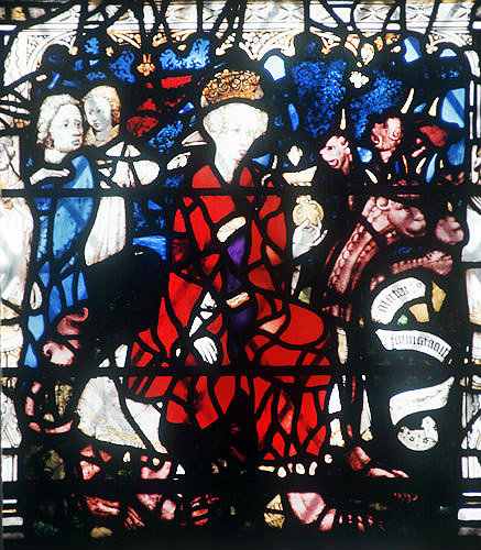 The Woman and the Beast, Book of Revelations, 1405-1408, Great East window, York Minister, Yorkshire, England