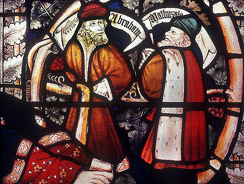 Abraham and Methuselah from fifteenth century Jesse Tree St Margaret