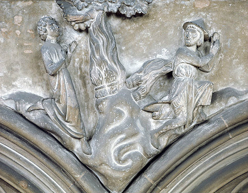 England, Salisbury Cathedral, Cain and Abel