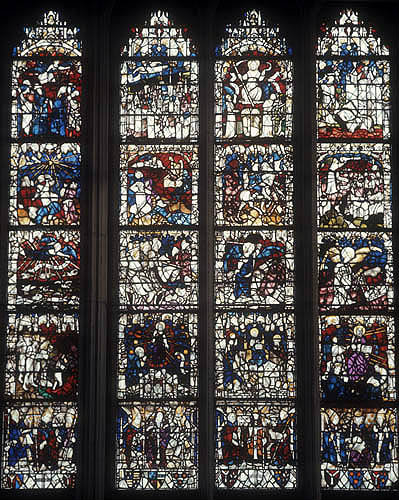 The Apocalypse, Book of Revelations, 1405-1408, Great East window, York Minister, Yorkshire, England