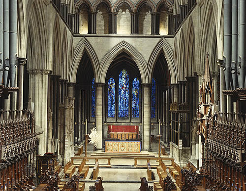 England, Salisbury Cathedral, the Trinity Chapel and High Altar