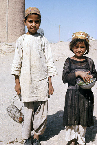 Afghanistan, Herat, children in the street