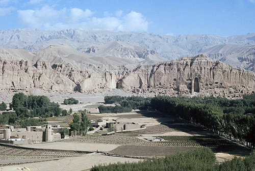 Afghanistan, Bamiyan valley and Big Budda destroyed by Taliban soldiers in 2001