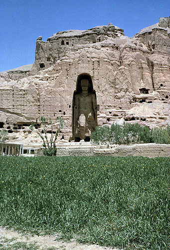 Afghanistan, Bamiyan, one of two figures of the Buddha, destroyed by the Taliban