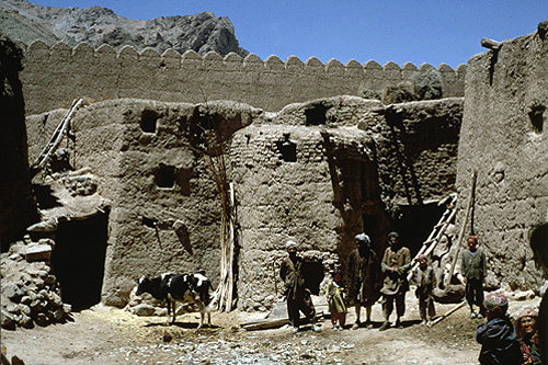 Afghanistan, in a Qala yard near Bamiyan Valley