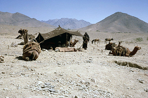 Afghanistan, encampment east of the Unai Pass