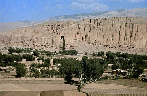 Afghanistan, Bamiyan,  Great Buddha destroyed by Taliban soldiers in 2001