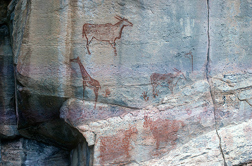 Tsodilo Hillsrock paintings sacred place to the Bushman