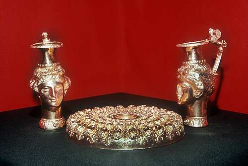 Thracian gold, fourth to third century BC, the Panagyurishte treasure, now in the Plovdiv regional historical Museum, Bulgaria