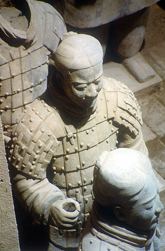 Terracotta Warrior, late third century BC, buried with Qin Shi Huang, first emperor of China, Xi