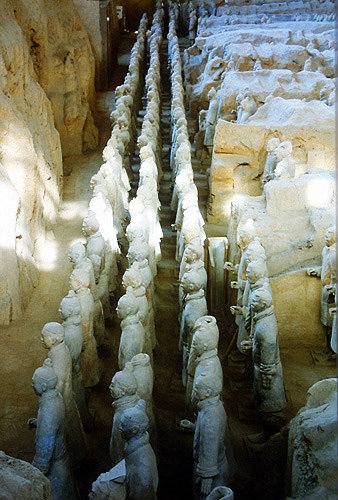 Terracotta Warriors, late third century BC, buried with Qin Shi Huang, first emperor of China, Xi