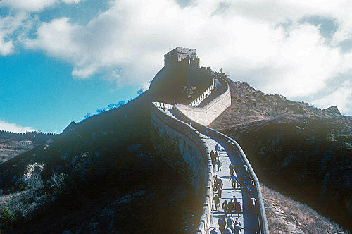 The Great Wall, built eighth to twentieth century of stone, soil, sand and brick, China