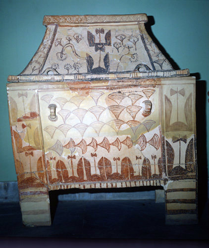 Terracotta burial chest Heraklion Museum, Crete