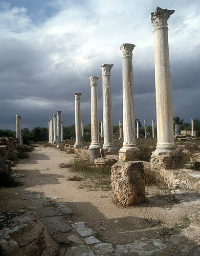 South portico of the Palaestra, second century AD, Salamis, Kibris, Northern Cyprus